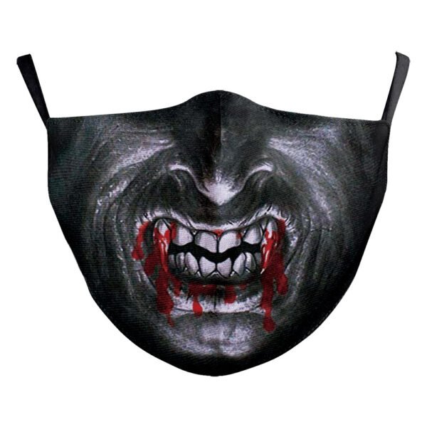 Digital Printing Halloween Clown Funny Horror Double-layer Dust Mask - Image 8