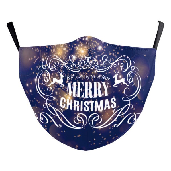 Christmas Snowflake Digital Printing Double-layer Dust Mask - Image 7