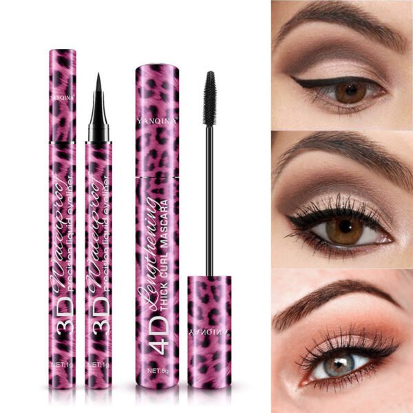 Makeup Red Leopard Eyeliner and Mascara Set - Image 5