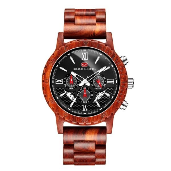 Wooden Watch Men's Multifunctional Sports Wooden Watch - Image 4