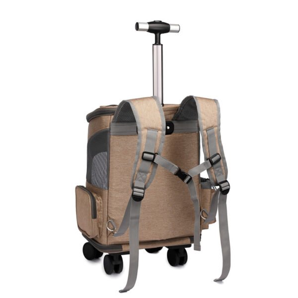 Folding Pet Backpack Trolley for Cats & Dogs - Image 7