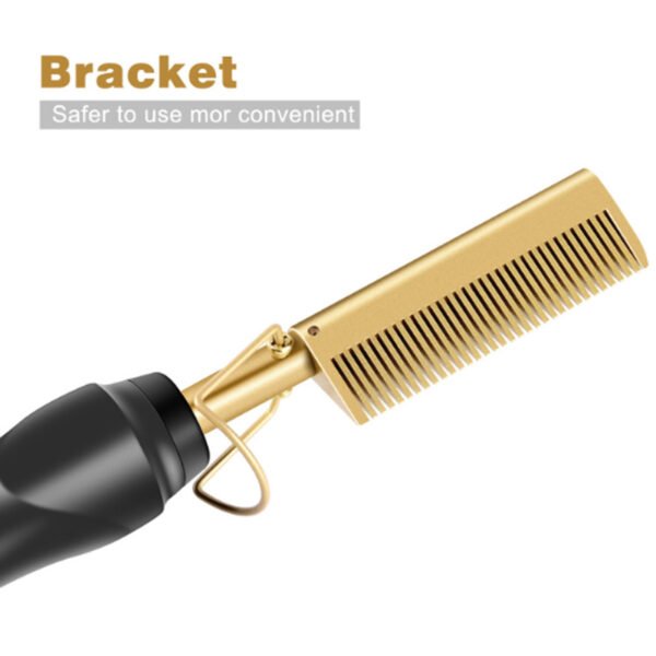 Electric Straight Hair Curling Comb Dry Wet Dual Purpose Copper Comb - Image 4