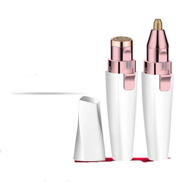 USB Charging Lipstick Shaver 2 In 1 Mini Electric Eyebrow Trimmer Facial Shaver Hair Removal Instrument - Image 3