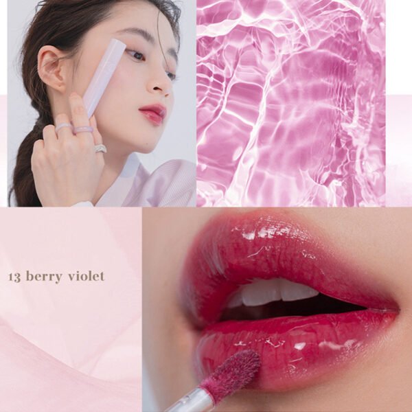 The new romand natural beauty hanbok glass light water film lip glaze new lip gloss water film lip glaze moisturizing students - Image 4