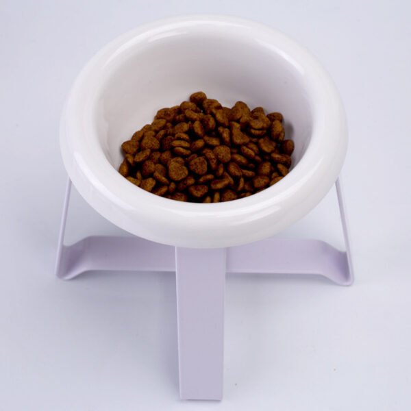 Pet Bowls Creative Antislip Cat Feeding Bowl Cat Food Bowl With Iron Stand 2 In 1 Pet Food Water Feeder Pet Feeding Supplies - Image 3