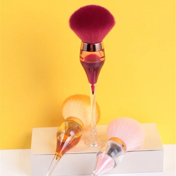 Single Large Makeup Brushes Fluffy Powder Blush Compensator Creative Wine Glass Shape Crafts Level Cosmetic Beauty Tools - Image 2