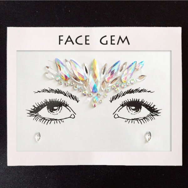 Tear Eye Makeup Stickers Eye Jewelry Tear Mole Patches Bright Water Glitter Diamond Glitter Sequins Childrens Show - Image 6