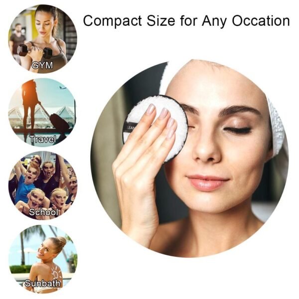 Towel Puff Makeup Face-Skin-Care Facial-Headband 3pcs Spa - Image 2
