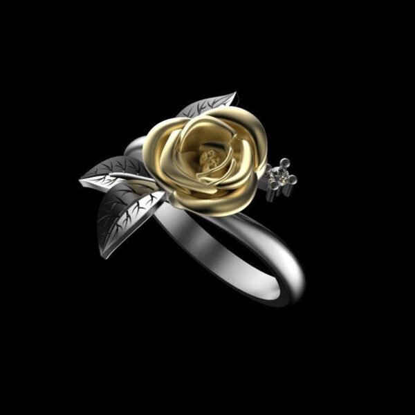 Fashion Ring Engagement Ring Flower - Image 2