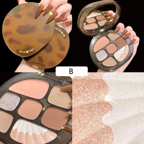 Eyeshadow Palette Pearlescent Matte Earth Color Eyeshadow Palette Makeup - Image 2