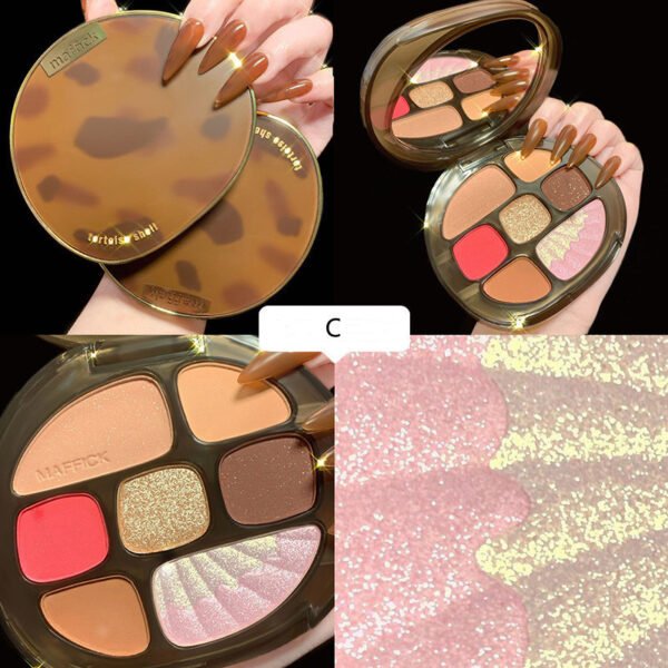 Eyeshadow Palette Pearlescent Matte Earth Color Eyeshadow Palette Makeup - Image 3