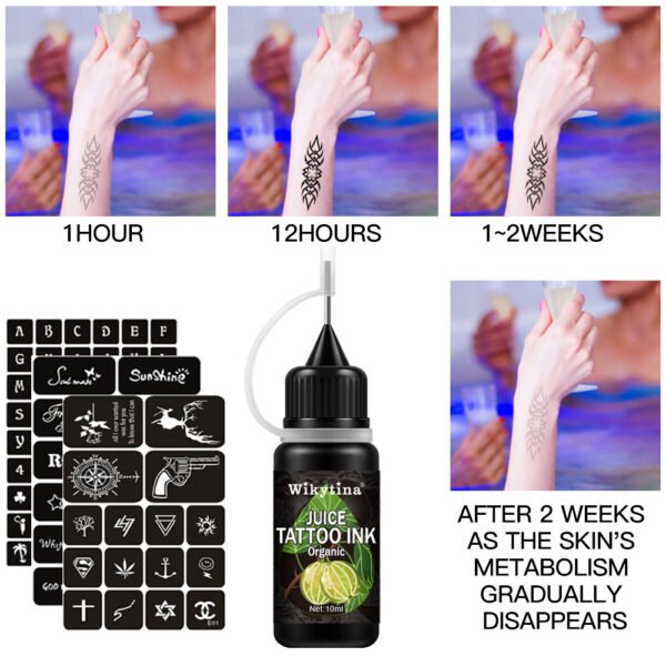 Temporary Juice Health Tattoo Painting Set - Image 5