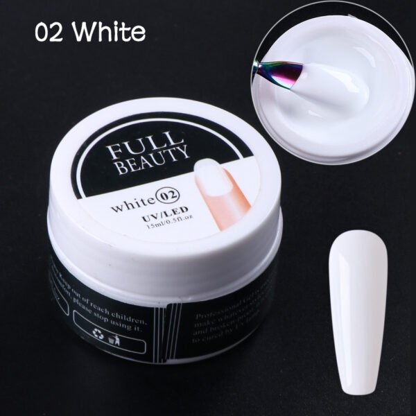 White Transparent Quick Manicure Extension Glue Quick Removable Art Tool - Image 2