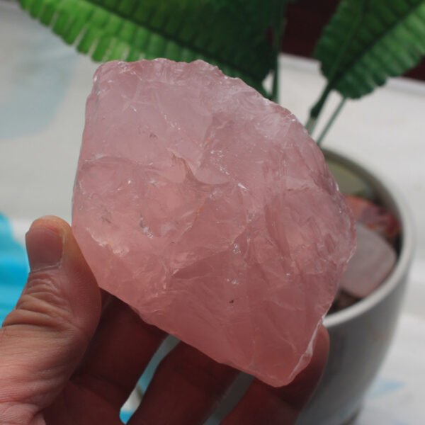 Ran Crystal Pink Crystal Ornaments Follow The Shape Of The Original Mine Home Office Furnishings Demagnetized And Magnetized Rough Crystal - Image 2
