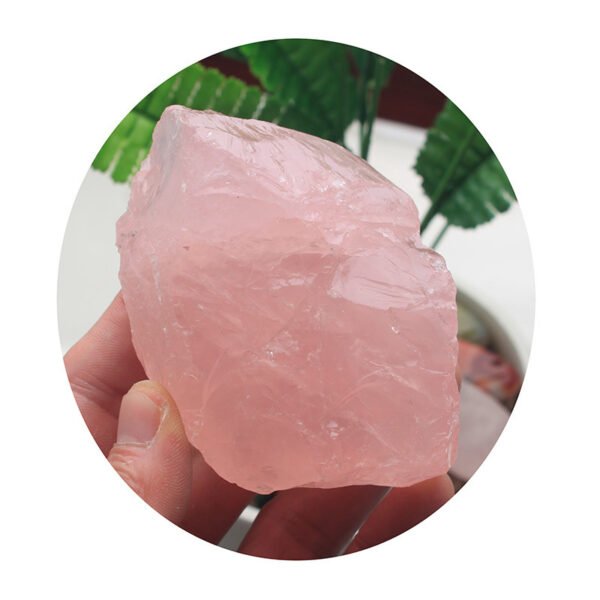 Ran Crystal Pink Crystal Ornaments Follow The Shape Of The Original Mine Home Office Furnishings Demagnetized And Magnetized Rough Crystal - Image 5