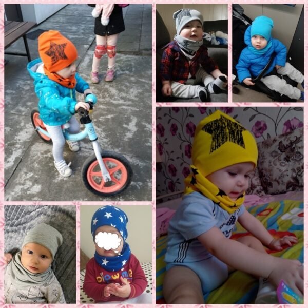 Winter Autumn Baby Boy Girl Hat Scarf - Image 5