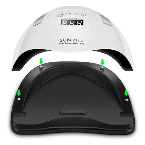 Sun X7Max Nail Phototherapy Machine 180W High-Power Portable Nail Baking Lamp Dual Light Source Nail Dryer - Image 2