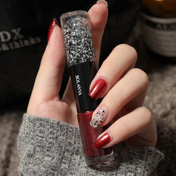 Oily Two-Color Nail Polish, No Baking, No Peeling, Quick Drying - Image 7
