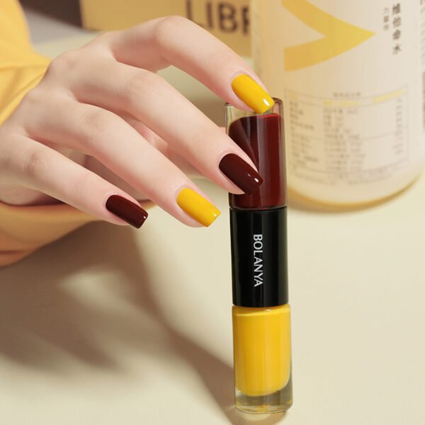 Oily Two-Color Nail Polish, No Baking, No Peeling, Quick Drying - Image 4
