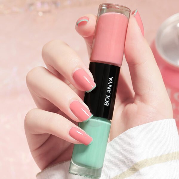 Oily Two-Color Nail Polish, No Baking, No Peeling, Quick Drying - Image 3