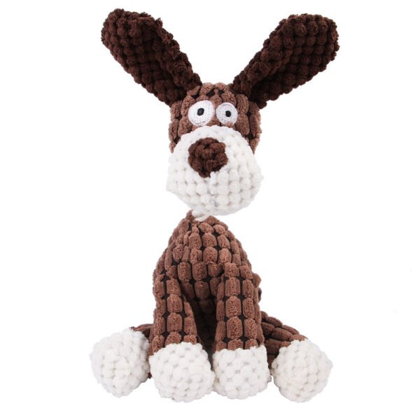 Squeaky Donkey Dog Toy – Plush Molar Chew Bone - Image 3