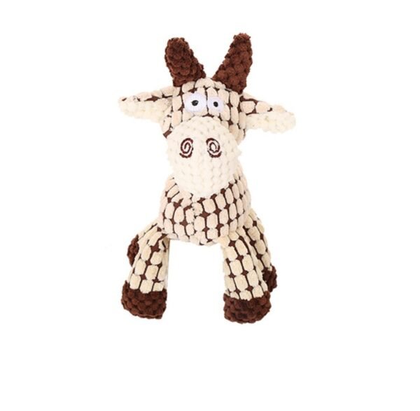 Squeaky Donkey Dog Toy – Plush Molar Chew Bone - Image 4
