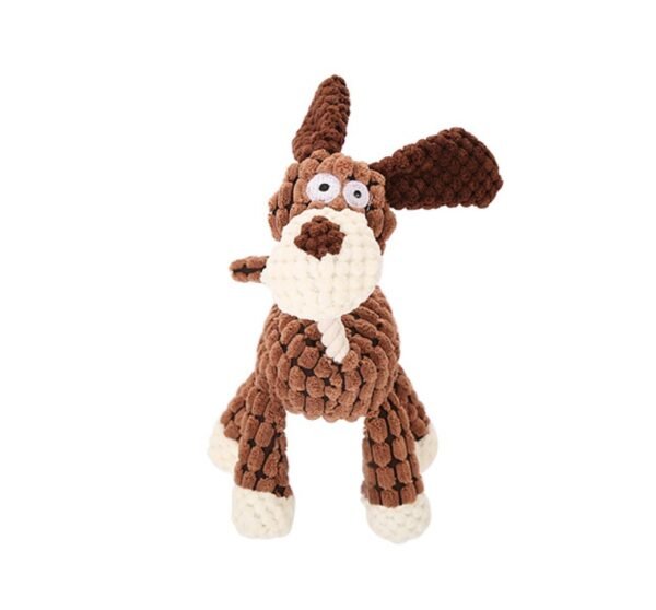 Squeaky Donkey Dog Toy – Plush Molar Chew Bone - Image 5