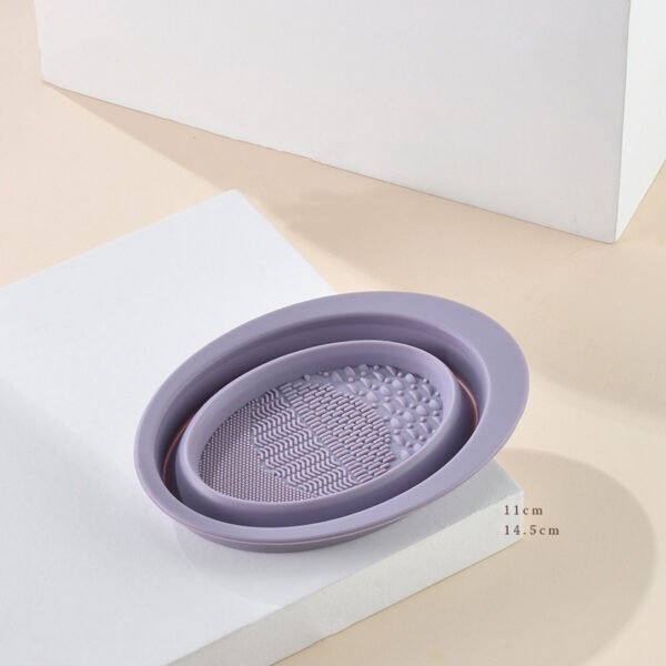 Scrubbing Plate Makeup Brush Cleaning Pad Makeup Brush Cleaning Bowl - Image 9
