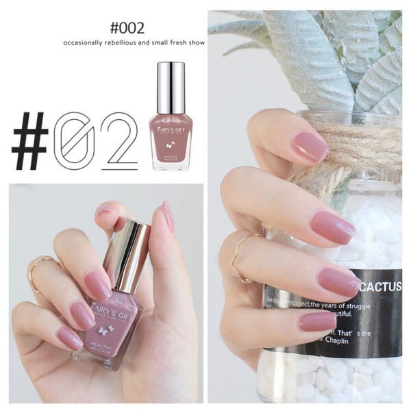 Nail Polish Tear-Free Baking-Free Water-Based Nail Polish New Summer Nail Polish Transparent Gloss Nail Polish - Image 2