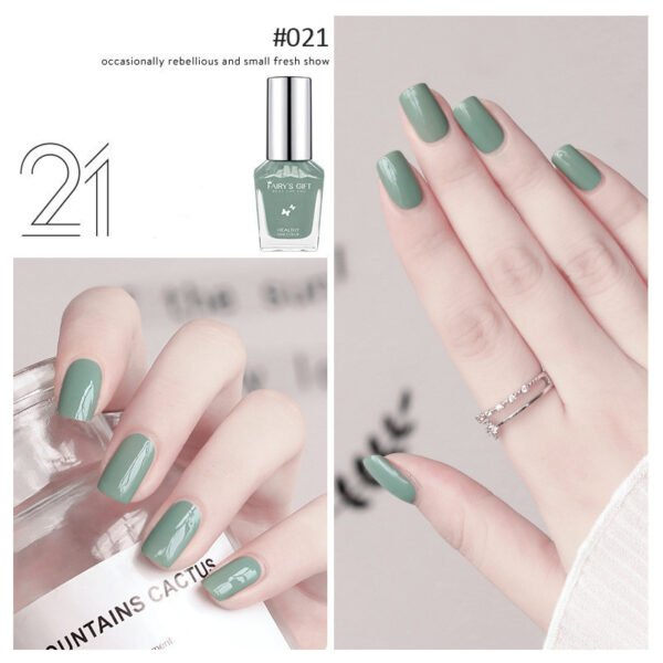 Nail Polish Tear-Free Baking-Free Water-Based Nail Polish New Summer Nail Polish Transparent Gloss Nail Polish - Image 5