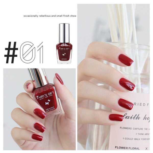 Nail Polish Tear-Free Baking-Free Water-Based Nail Polish New Summer Nail Polish Transparent Gloss Nail Polish - Image 7