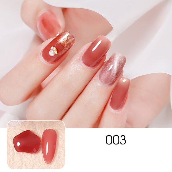 Ice-through Jade Nude Powder Dirty Purple Nail Polish - Image 3