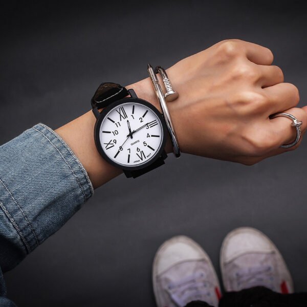 Fashion All-Match Roman Scale Couple Watch - Image 3