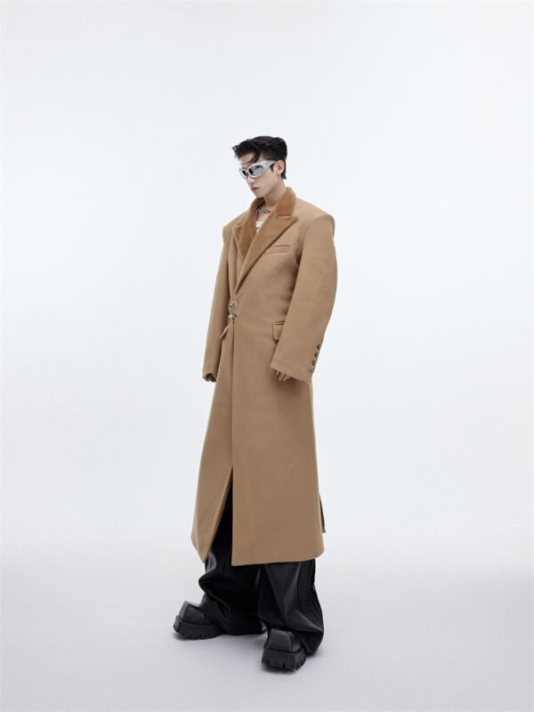Men's Coat Design Feel Long Over The Knee Coat - Image 2