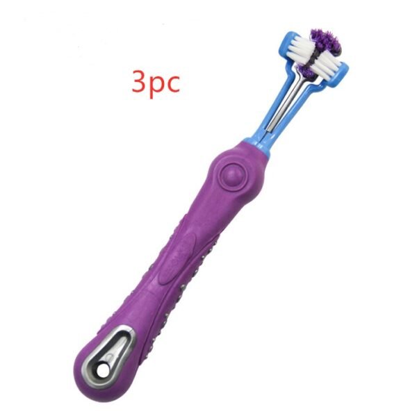 Three-Sided Pet Toothbrush for Dogs & Teeth Care - Image 9