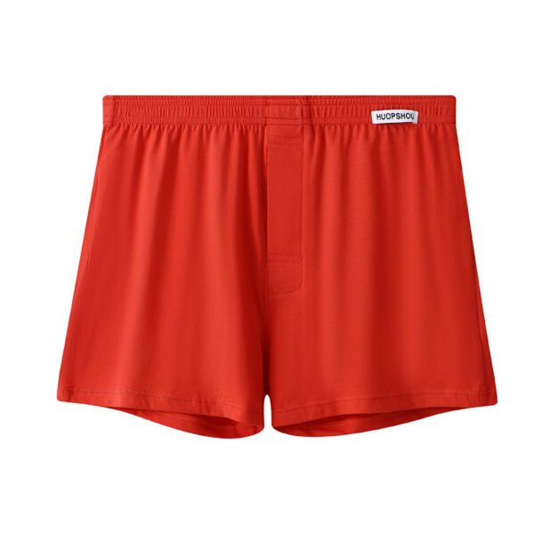 Loose Breathable Plus Size Men's Underwear Solid Color Boxers - Image 2