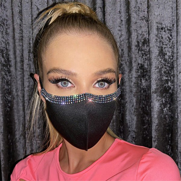 Explosive Women's Adjustable Rhinestone Mask - Image 5