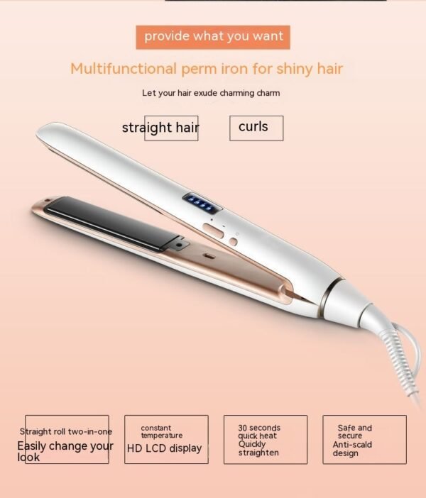 Hair Curler And Straightener Dual-use Air Bangs Hair Straightener - Image 9