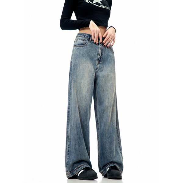 American Jeans Loose Wide Washed Blue - Image 3