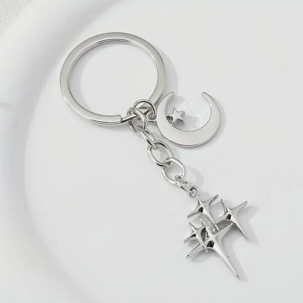 Alloy Star Hollow Keychain Ornaments Couple Men's And Women's Bags Pendant - Image 7