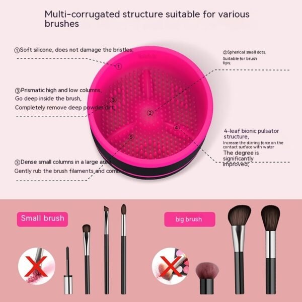 Electric Cosmetic Brush Cleaning Device Type-c Suit Beauty Tools - Image 7