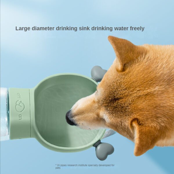 Portable Dog Water Bottle,2 In 1 Dog Water Bottle Dispenser With Food Container,Leak Proof Dog Travel Water Bottle For Walking,Hiking And Travel Water Pets Container Dog Feeder Bowl Bowls - Image 3