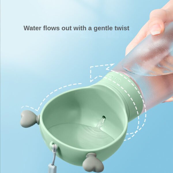 Portable Dog Water Bottle,2 In 1 Dog Water Bottle Dispenser With Food Container,Leak Proof Dog Travel Water Bottle For Walking,Hiking And Travel Water Pets Container Dog Feeder Bowl Bowls - Image 4
