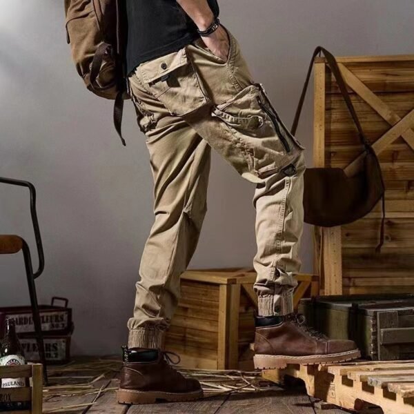 American Workwear Pants Men's Straight Functional Outdoor Tactics Casual Pants - Image 3