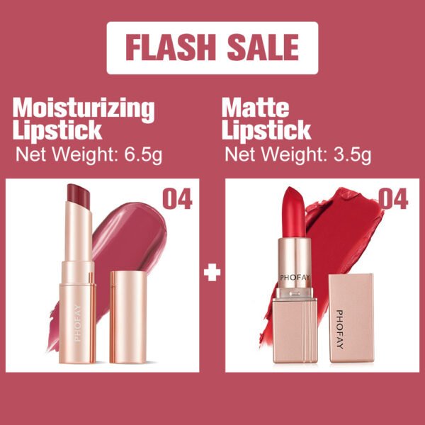 PHOFAY Moisturizing Lipstick And Matte Lipstick - Image 10