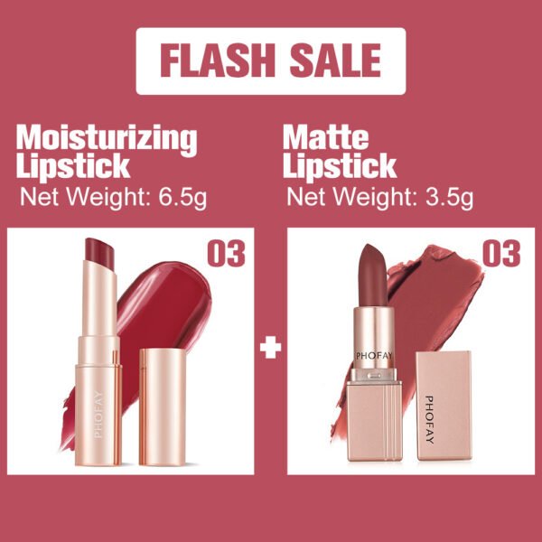 PHOFAY Moisturizing Lipstick And Matte Lipstick - Image 6