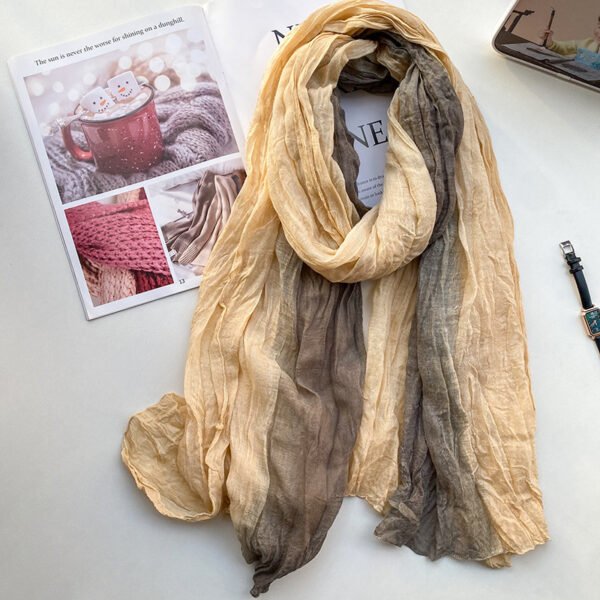 Retro Fashion Cotton And Linen Scarf For Women - Image 6