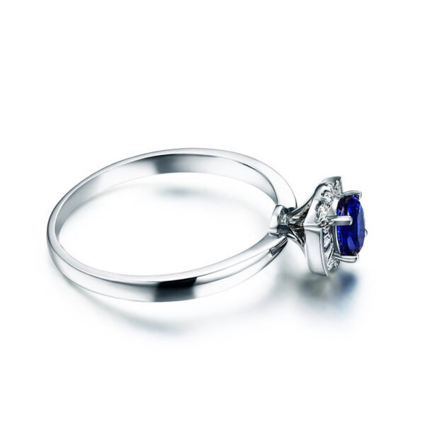 Jewelry 18k Gold Natural Sapphire Women's Ring - Image 3