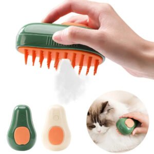 Steamy Cat Brush & Electric Self-Cleaning Grooming Comb