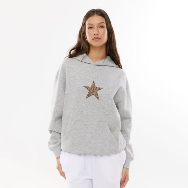 Five-pointed Star Loose Hooded Sweater For Women - Image 5